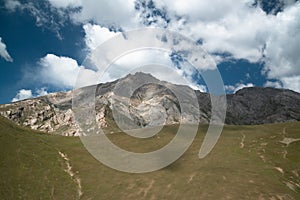 Road on the way from Bishkek to Osh, Kyrgyzstan