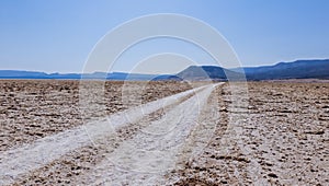 Road Way to the Lake Assal, Djibouti