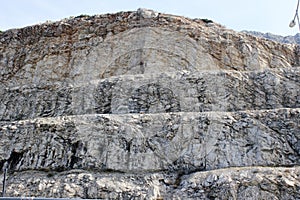 Road widening site in Peloponnese, Greece