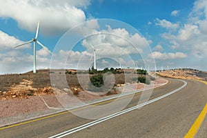 Road and wind generators in Israel