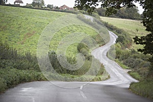 Road Winding Its Way Through Countryside