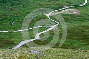 Road Winding through Tundra