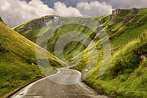 The road at Winnats Pass