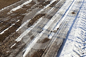 Road in the winter season