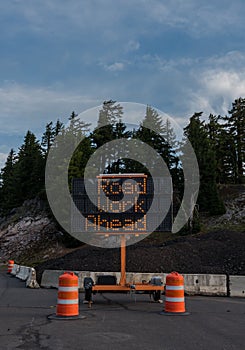 Road Work Ahead Construction Sign Vertical