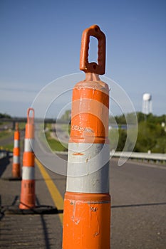 Road work pylons
