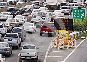 Road work traffic