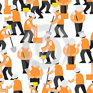 Road work vector pattern