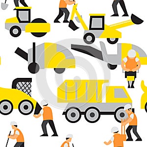 Road work vector pattern