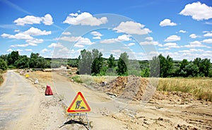 Road works at Portugal.