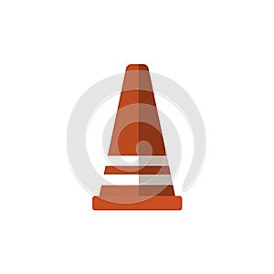 Road works sign, under construction on white background. Vector illustration in trendy flat style. EPS 10.