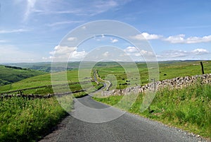 A road in the Yorkshire Dales photo