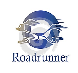 Roadrunner logo in blue circle photo