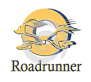 Roadrunner logo in circle