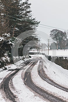 Roads barely usable in the aftermath of Storm Emma, also known as the Beast from the East, which hit Ireland at the start of March