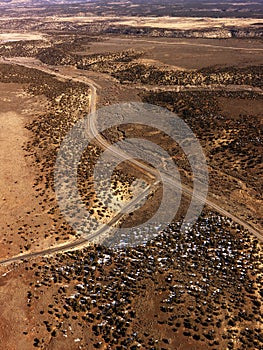 Roads Through a Desert Landscape