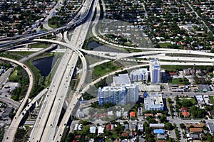 Roads junction in Miami
