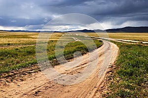 Roads in the Mongolia