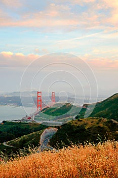 Roads near the Golden Gate Bridge