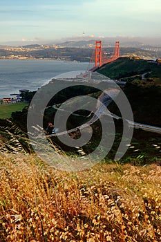 Roads near the Golden Gate Bridge