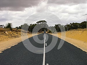 Roads in the outback north of Perth in WA