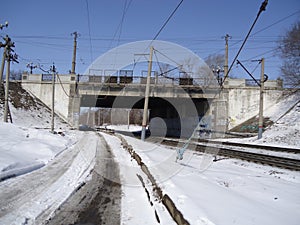 Roads and railways.