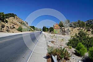 The roads of Rhodes, Greece