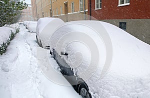 The roads are snow-blocked