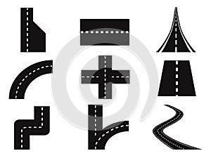 Roads vector set