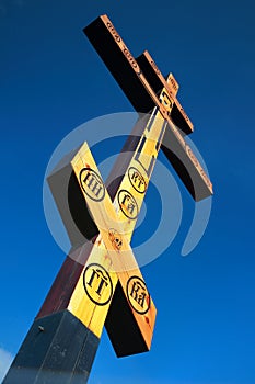 Roadside cross, Russia