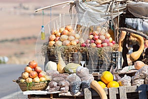 Roadside market in Morocco