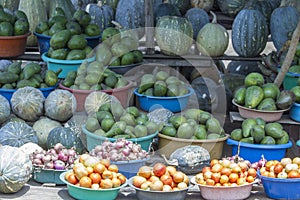 Roadside produce stand, Uganda, Africa