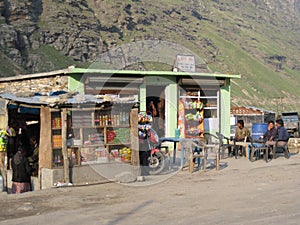Roadside stalls in India