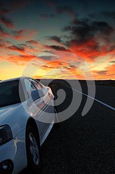 Roadside Sunset photo