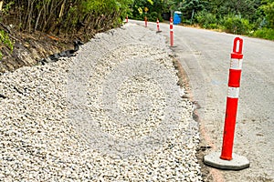 Roadside erosion stabilization with geocells