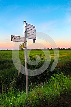 Roadsign for horse riders