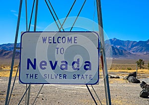 Roadsign, Welcome to Nevada the silver State