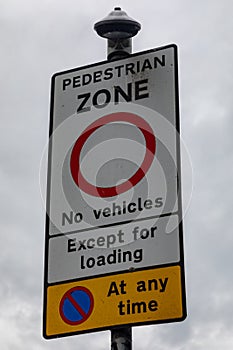 Roadsigns in lytham st annes fylde june 2019