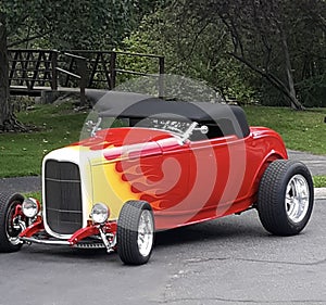 Classic Hotrod Roadster Convertible