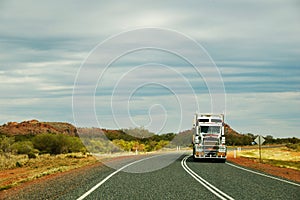 Roadtrain in the Outback