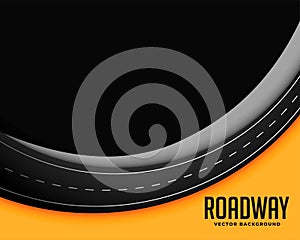 Roadway background with text space