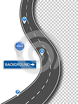 The roadway location isinfographic