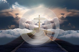 The roadway to the Kingdom of Heaven which leads to salvation and paradise with God