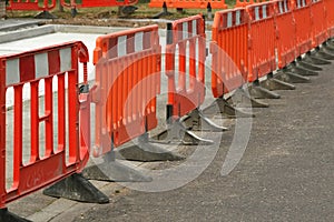 Roadwork barriers photo