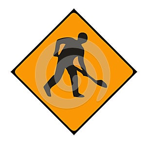 Roadwork sign