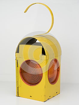 Roadworks lamp from 1970s photo