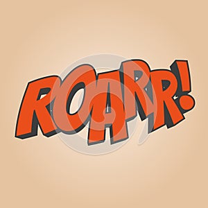 Roar cartoon sound