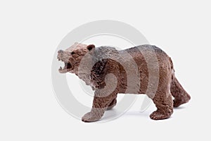 a roaring bear grizzly toy miniature