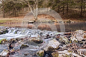 Roaring river water-fall