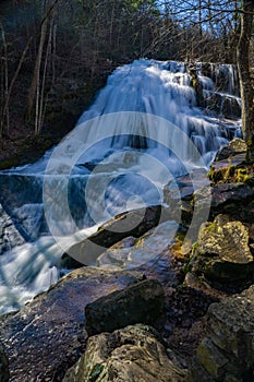 Roaring Run Waterfalls - Full View